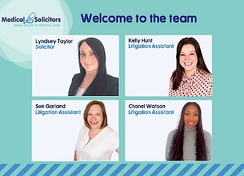 Medical Solicitors welcomes four new staff members