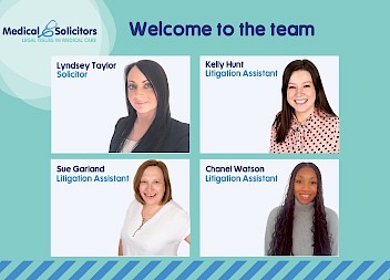 Medical Solicitors Welcomes Four New Staff Members