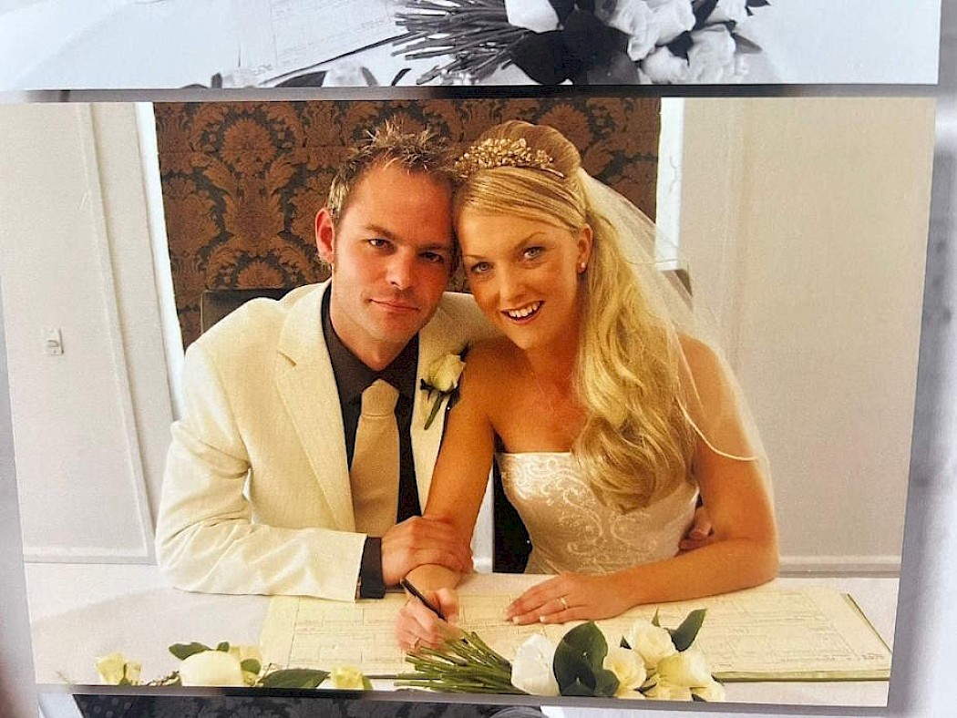 Fatal hysterectomy medical negligence patient with her husband on their wedding day.